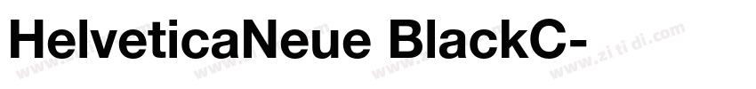 HelveticaNeue BlackC字体转换